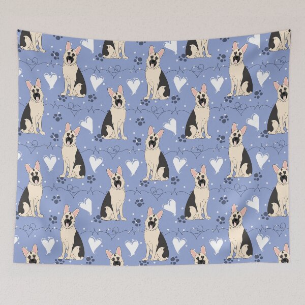Item preview, LOVE Black and Cream German Shepherd designed and sold by Lulupainting.