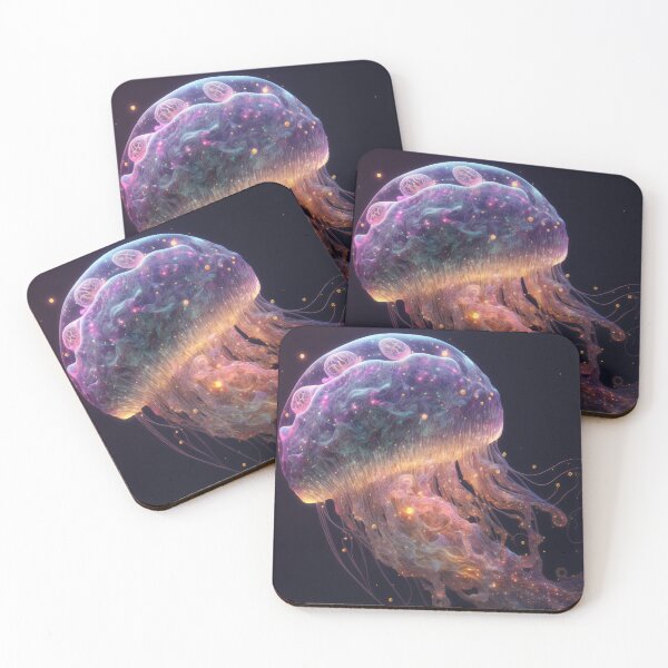 Item preview, Space Galaxy Moon Jellyfish designed and sold by Surreal-Inc.