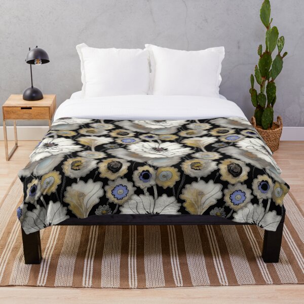 Item preview, Black Flower Leave Pattern designed and sold by Ai-Florist.