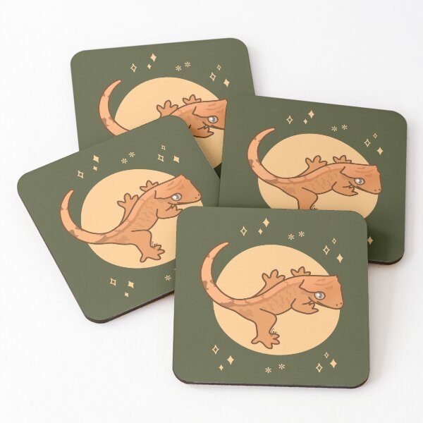 Item preview, Flame Crested Gecko - Yellow Tiger designed and sold by anacecilia.