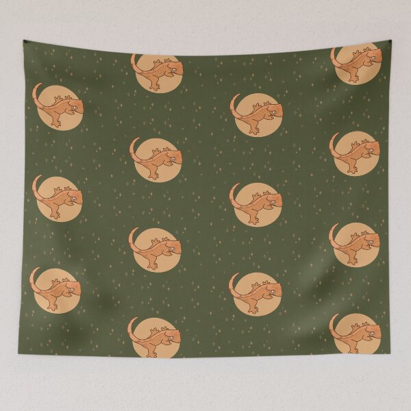 Item preview, Flame Crested Gecko - Yellow Tiger designed and sold by anacecilia.