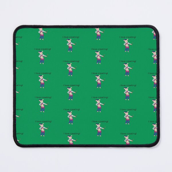 Item preview, Green, Creating! I love creating, left handed pig painter,artist. designed and sold by PiggingJapan.