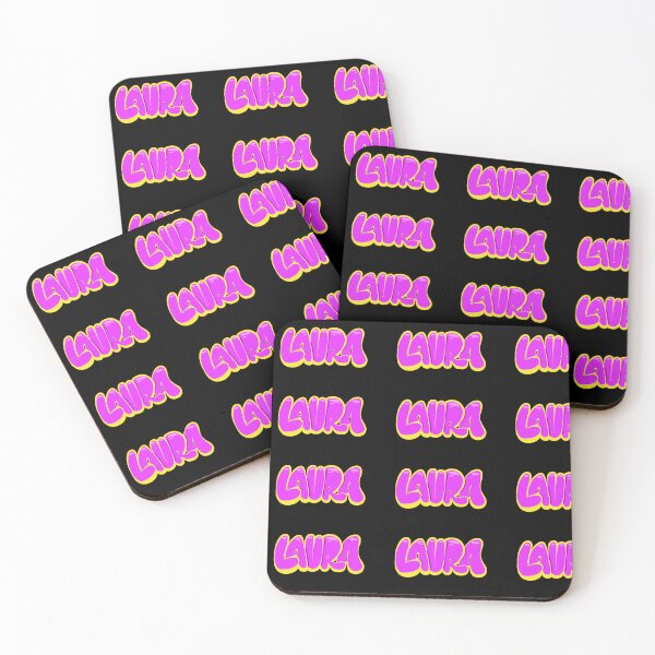 Item preview, Pink Laura Name Tag designed and sold by ArtByNabes.