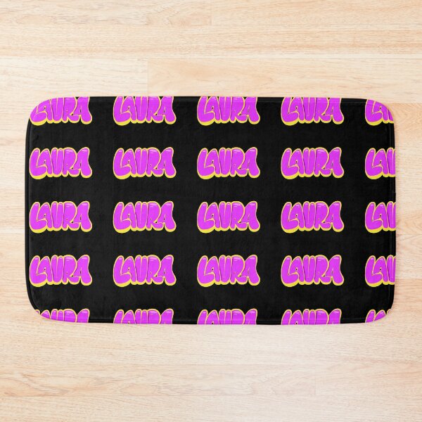 Item preview, Pink Laura Name Tag designed and sold by ArtByNabes.