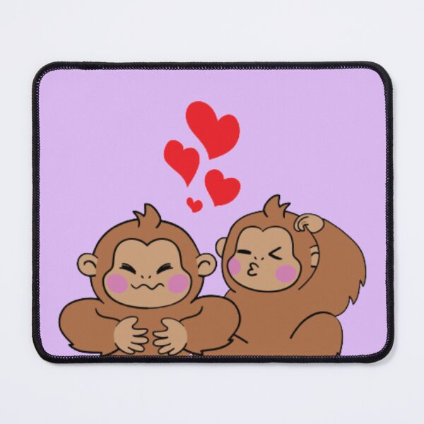 Item preview, Monkey Love - Funny Valentines Pun designed and sold by LMoonDesigns.