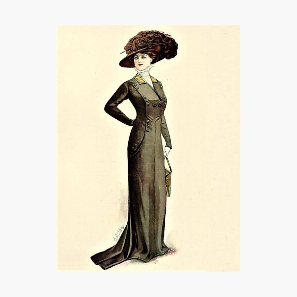 Elégances Féminines Edwardian Era Fashion Plate Poster for Sale by  RedCapeTales