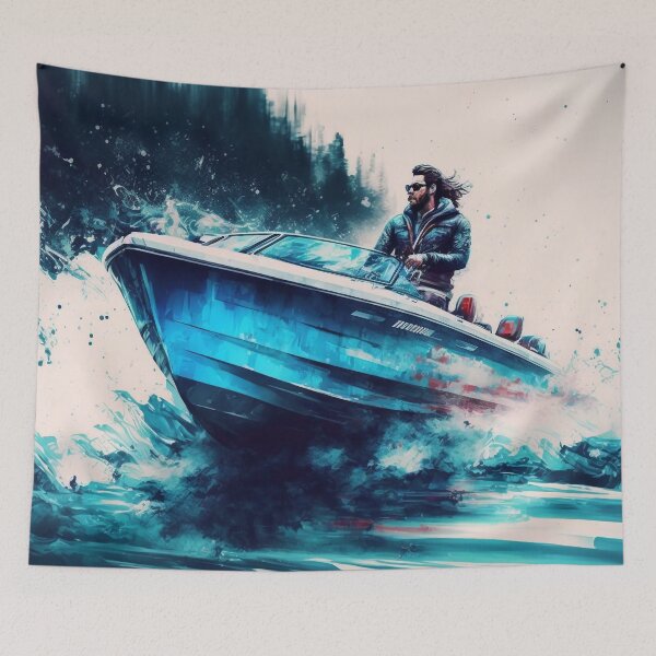 Item preview, Speeding Through the Water: Watercolor Painting designed and sold by Tiberius404.