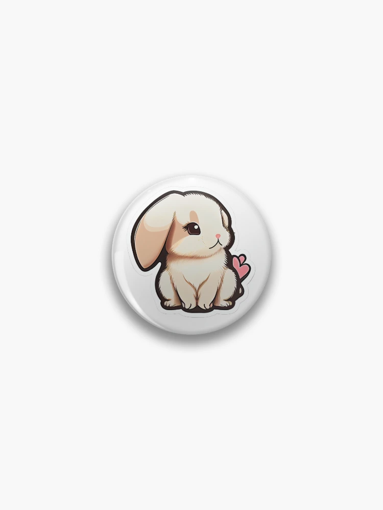 Thumbnail 1 of 3, Pin, Lop Eared Rabbit designed and sold by Star_.