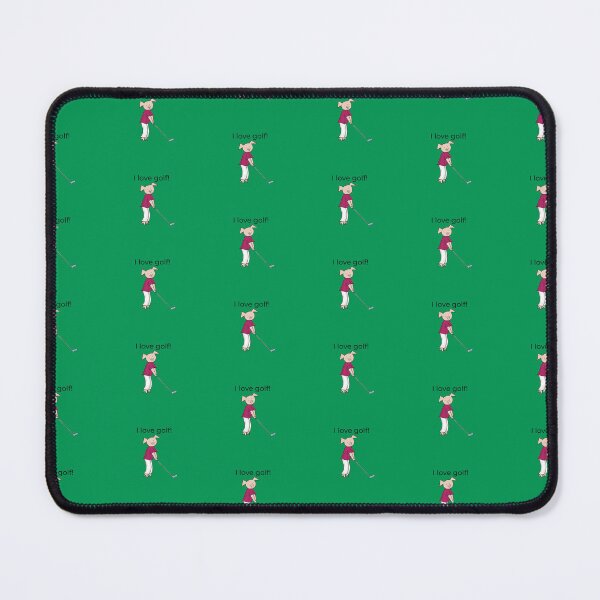 Item preview, Green, I love golf! Left handed pig golf player. designed and sold by PiggingJapan.