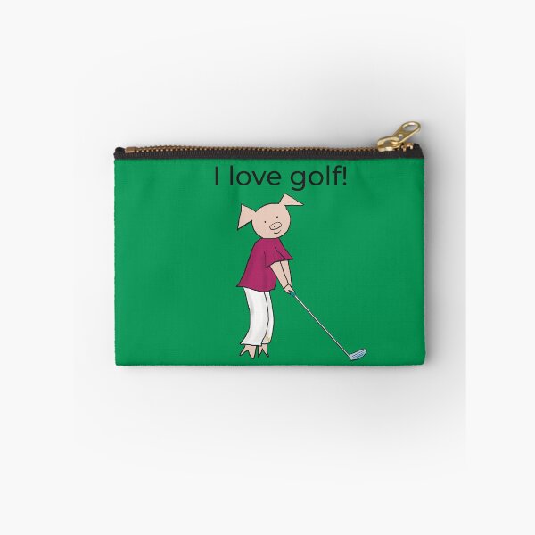 Item preview, Green, I love golf! Left handed pig golf player. designed and sold by PiggingJapan.
