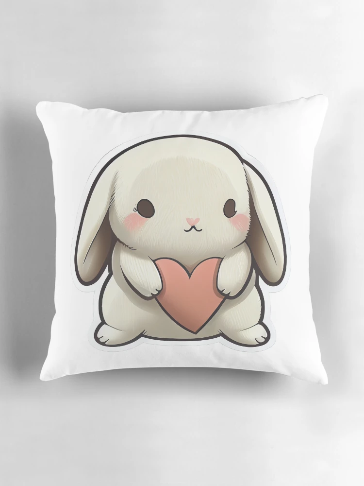 Thumbnail 3 of 4, Pillow, Lop Eared Rabbit designed and sold by Star_.