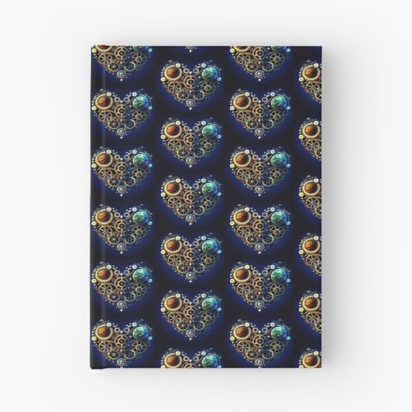 Item preview, The universe in your steampunk heart mechanism designed and sold by DuniDesign.