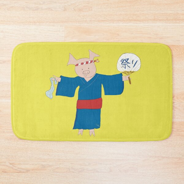 Item preview, Yellow Matsuri Pig, festival designed and sold by PiggingJapan.