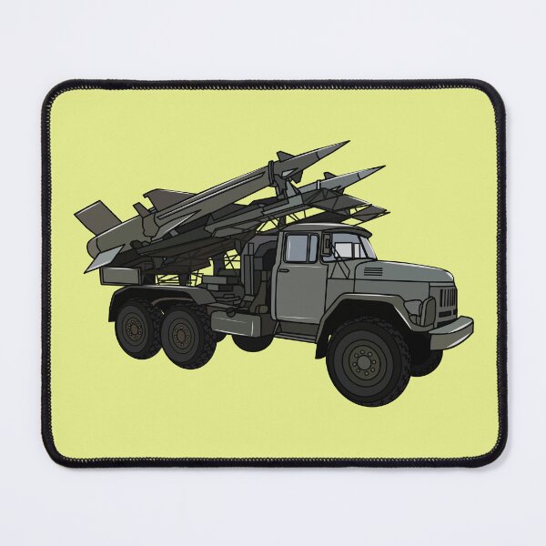 Item preview, Missile vehicle cartoon illustration designed and sold by Misscartoon.