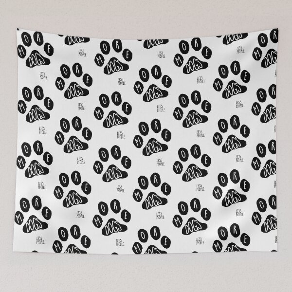 Item preview, paw print (more dogs - less people) designed and sold by mystudiocreate.