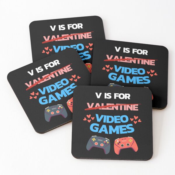 Item preview, V Is For Video Games T-shirt - Funny valentine, funny quote, valentine day, gamer, video games lover designed and sold by NaNapolitano.