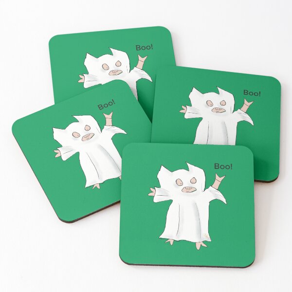 Item preview, Green, Halloween Ghost. Cute pig in fancy dress, halloween costume. designed and sold by PiggingJapan.