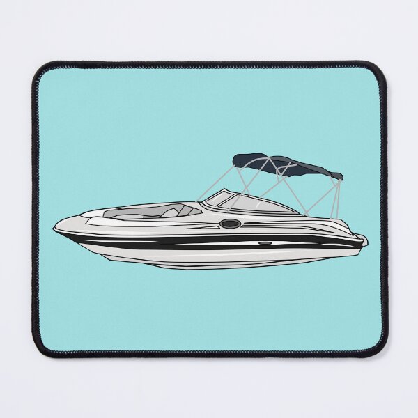 Item preview, Motorboat cartoon illustration designed and sold by Misscartoon.