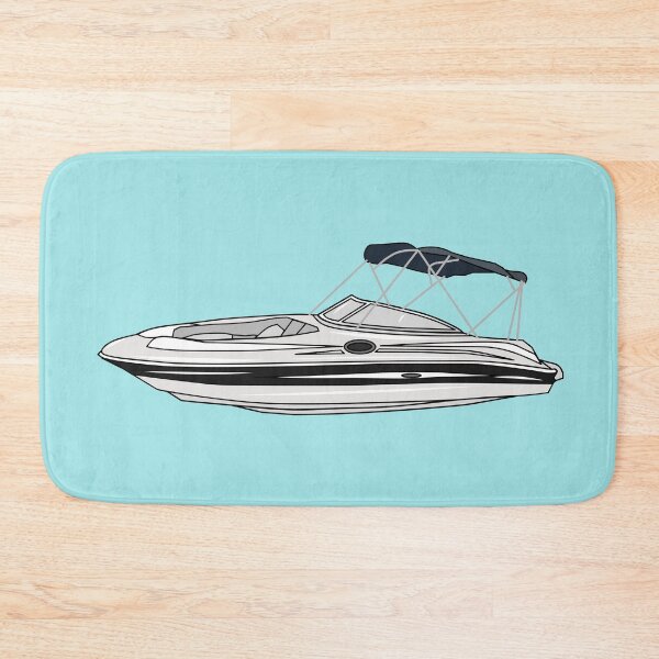 Item preview, Motorboat cartoon illustration designed and sold by Misscartoon.