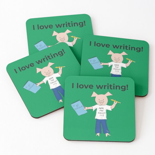 Item preview, Highlighter Green, I love writing! Left handed writer, Introverts designed and sold by PiggingJapan.