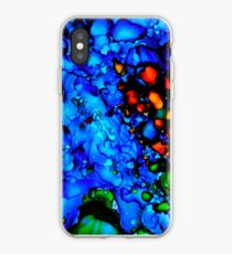 Blue Bleu Bubbles iPhone Case