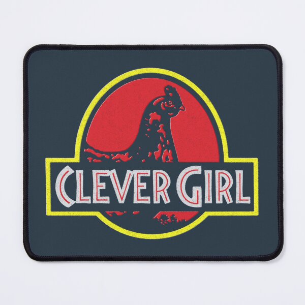 Item preview, clever girl designed and sold by BrownWoodRobot.
