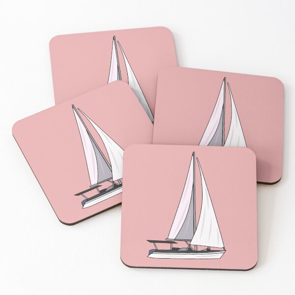 Item preview, Sailboat cartoon illustration designed and sold by Misscartoon.