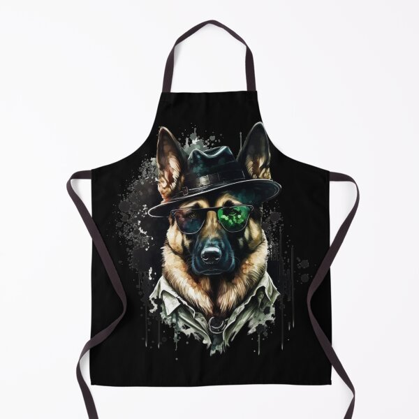 Item preview, German Shepperd K9 With Green Glasses And Hat Super Realistic designed and sold by adembulut.
