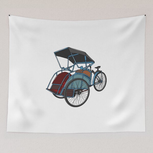 Artikelvorschau, Pedicab-Rikscha-Cartoon-Illustration entworfen und verkauft von Misscartoon.