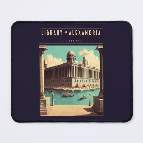 Item preview, Library of Alexandria - Vintage Travel Poster designed and sold by Boundliss.