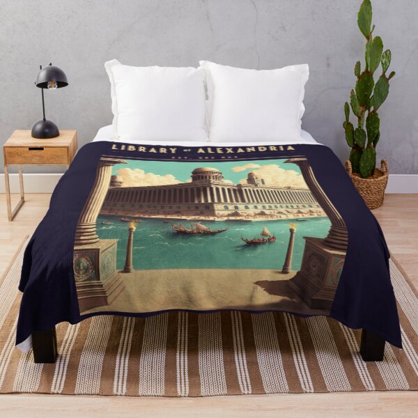 Item preview, Library of Alexandria - Vintage Travel Poster designed and sold by Boundliss.