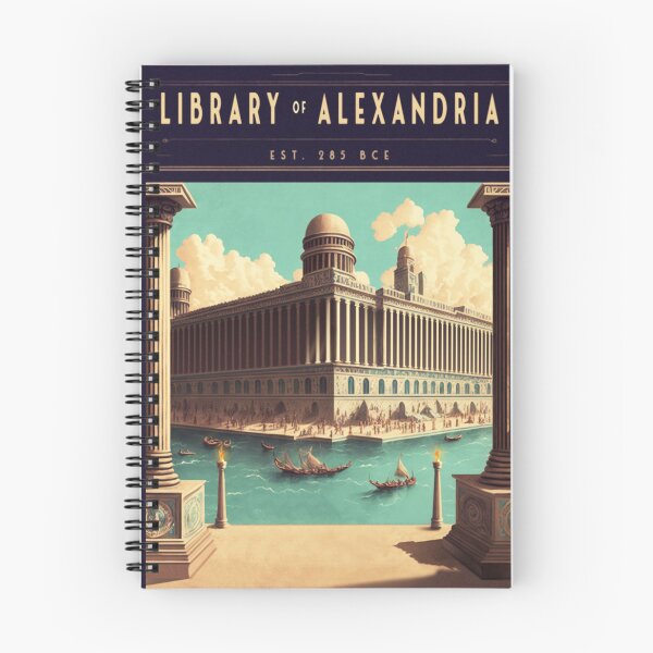 Item preview, Library of Alexandria - Vintage Travel Poster designed and sold by Boundliss.