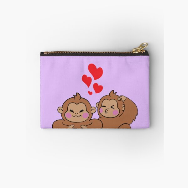 Item preview, Monkey Love - Funny Valentines Pun designed and sold by LMoonDesigns.