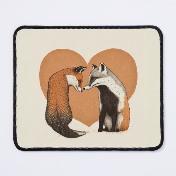 Item preview, Romantic foxes designed and sold by paintdust.