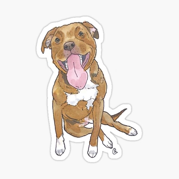 Item preview, Pitbull Terrier Mix  designed and sold by rita-andi.