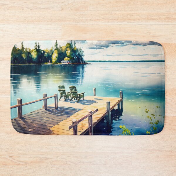 Item preview, Sunny Day at the Lake Watercolor Painting designed and sold by Tiberius404.