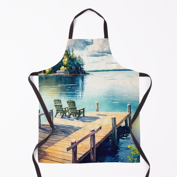 Item preview, Sunny Day at the Lake Watercolor Painting designed and sold by Tiberius404.