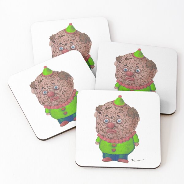 Item preview, NoPe the Clown | Original | Circus Clown with Face Tattoos green belly 2| Inked Glory Fool Prince | no sleep designed and sold by Tyler Tilley.