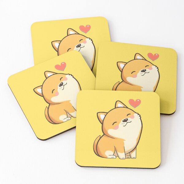 Item preview, Cute Shiba Inu in Love designed and sold by SmilingShiba.