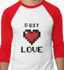 8bit love Men's Baseball ¾ T-Shirt