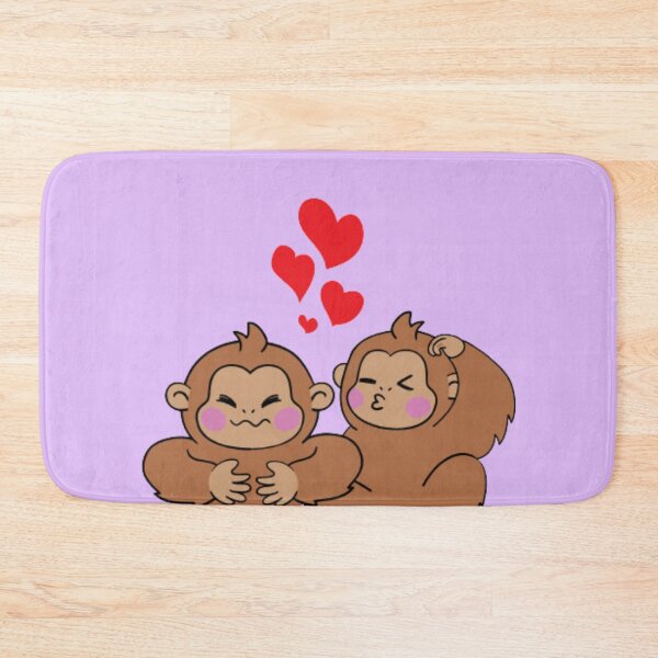 Item preview, Monkey Love - Funny Valentines Pun designed and sold by LMoonDesigns.