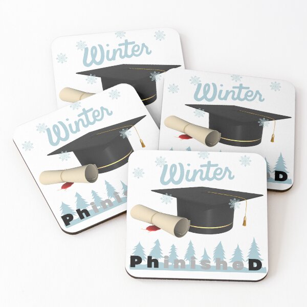 Item preview, PhD Finished doctorate in winter - celebration of graduation from university designed and sold by Lady-Frost.