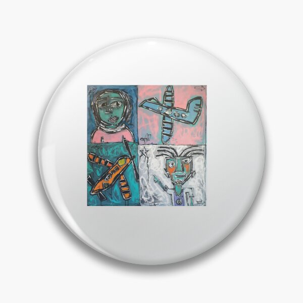 Item preview, spotting airplanes oilstick painting designed and sold by Dalanza82.