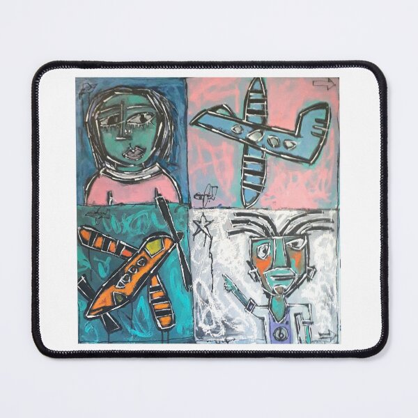 Item preview, spotting airplanes oilstick painting designed and sold by Dalanza82.
