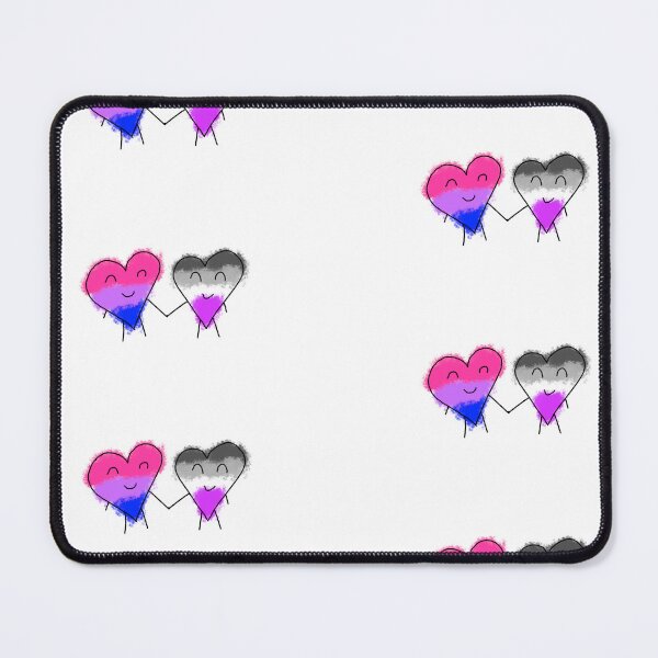 Item preview, Valentines Day Doodle Asexual Bisexual designed and sold by ECKDesign.