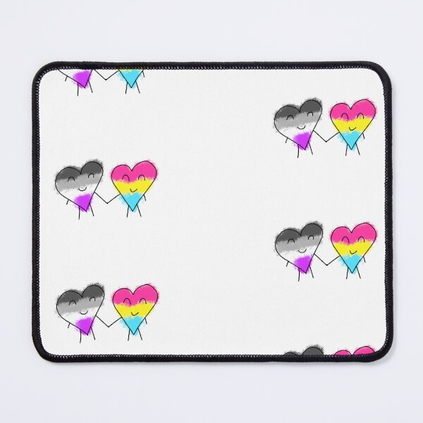 Item preview, Valentines Day Doodle Asexual Pansexual designed and sold by ECKDesign.