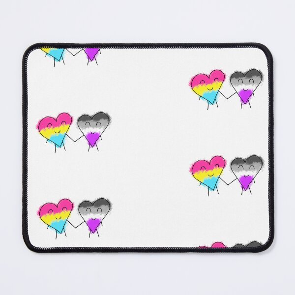 Item preview, Valentines Day Doodle Asexual Pansexual designed and sold by ECKDesign.