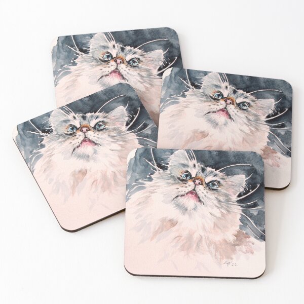 Item preview, Cute cat portrait designed and sold by kovacsannabrigi.