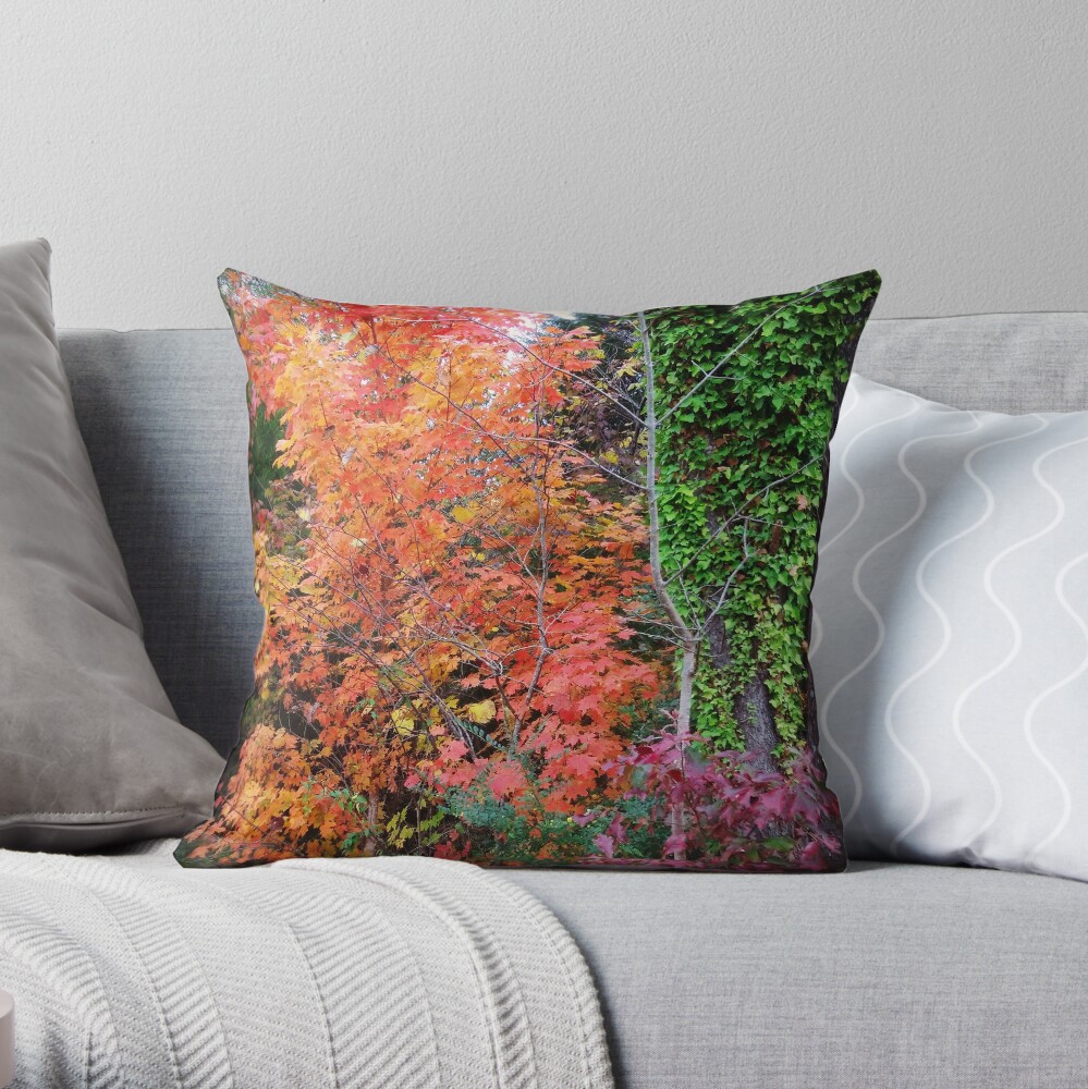 Autumn's Vibrancy Throw Pillow