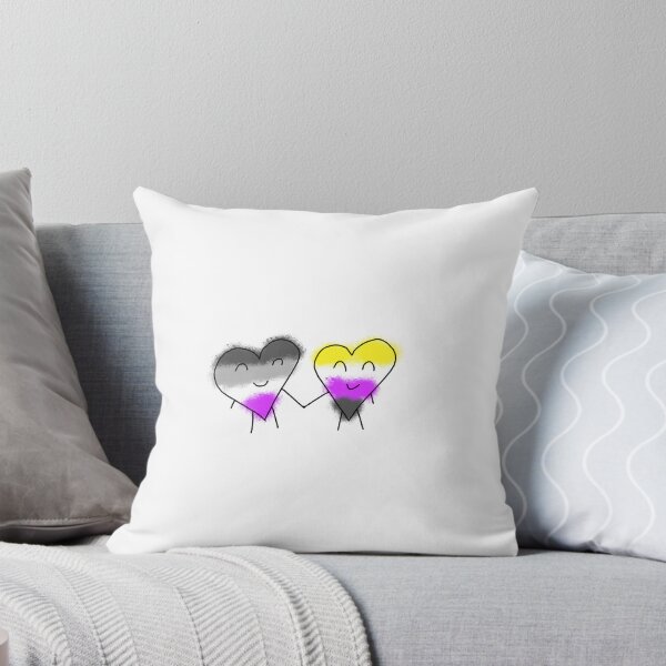 Item preview, Valentines Day Doodle Asexual NonBinary designed and sold by ECKDesign.